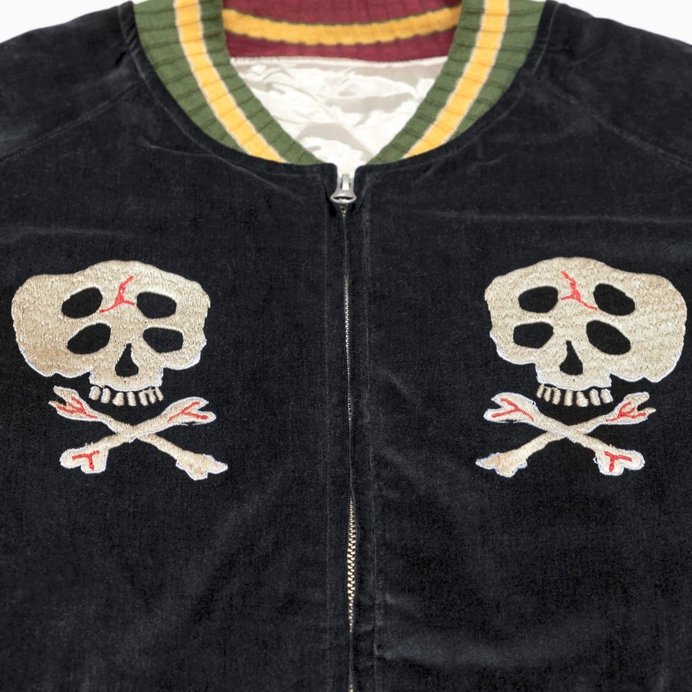 KAPITAL VELVETEEN SULFIDE SOUVENIR JACKET (RAIN SKULL) - Picture 4 of 11